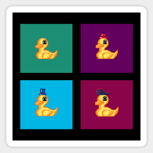 Cute Duck Pixel 01 Magnet